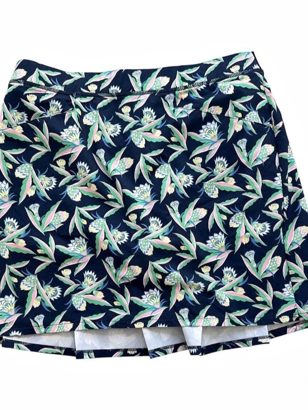 RLX Ralph Lauren Floral Golf Skort Blue & Green Girls Size XL (16) Like New